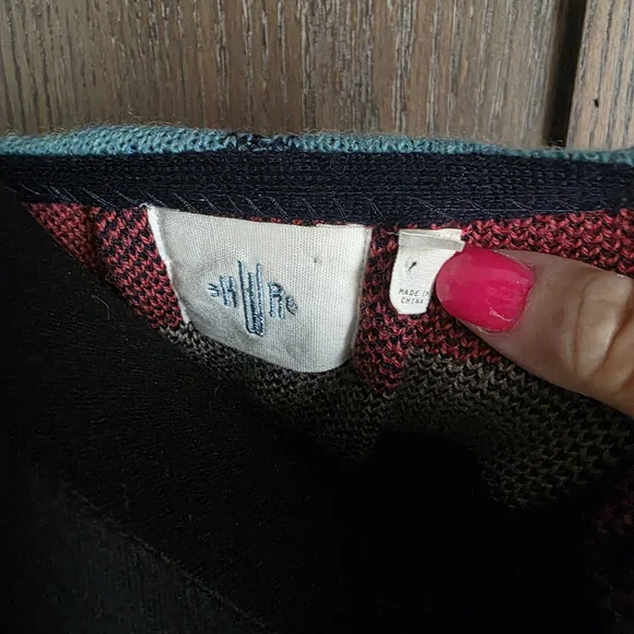 LAST CHANCE Anthropologie Plaid Zip Sweater Jacket - Picture 3 of 3